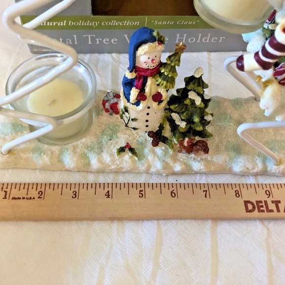 Home Trends Metal Tree Votive Candle Holder Snowman Natural Holiday Collection - Picture 10 of 12